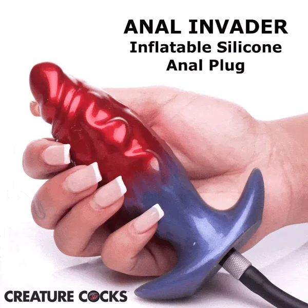 Anal Invader Inflatable Silicone Fantasy Butt Plug By Creature Cocks — image 2 of 8