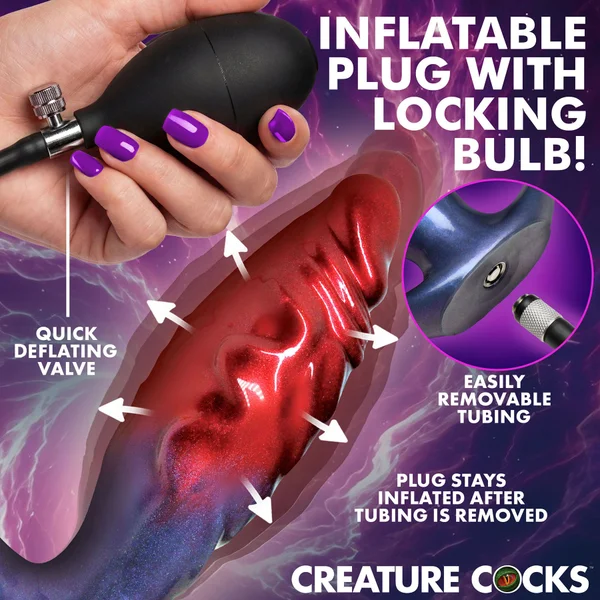 Anal Invader Inflatable Silicone Fantasy Butt Plug By Creature Cocks — image 3 of 8