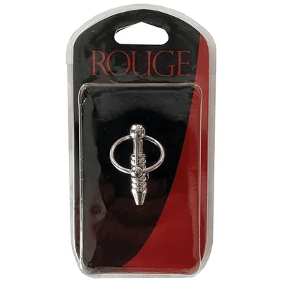 rouge stainless steel hollow beaded probe cock ring