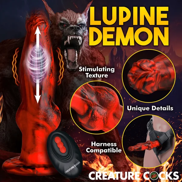 Creature Cocks Hell Wolf Thrusting & Vibrating Silicone Dildo — image 10 of 13