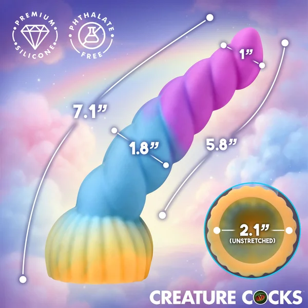 Unicorn Head Silicone Fantasy Wand Attachment By Creature Cocks — image 6 of 7