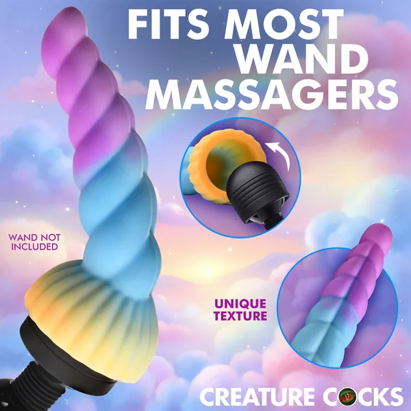 Unicorn Head Silicone Fantasy Wand Attachment By Creature Cocks — image 2 of 7