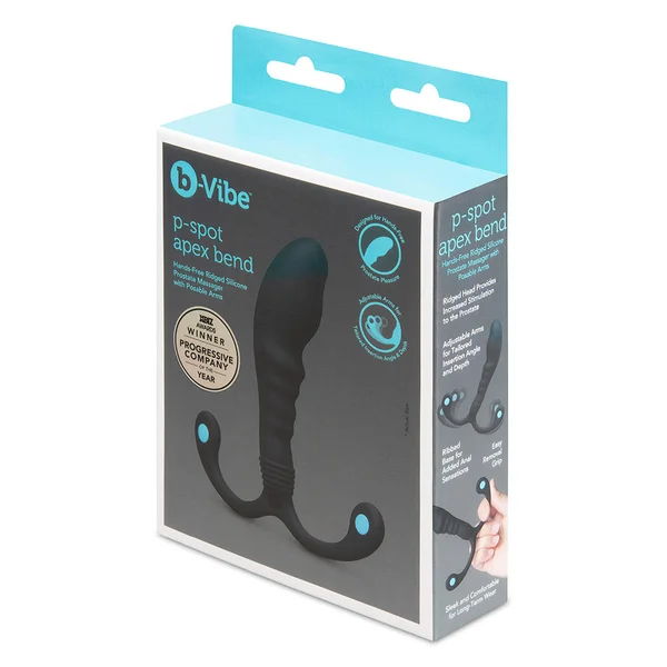 b-Vibe P-Spot Apex Bend Ridged Silicone Prostate Massager — image 6 of 6
