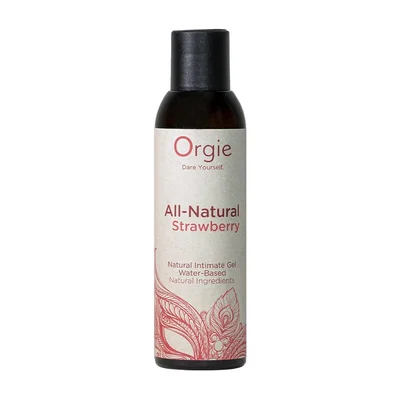 orgie all natural strawberry water based intimate gel