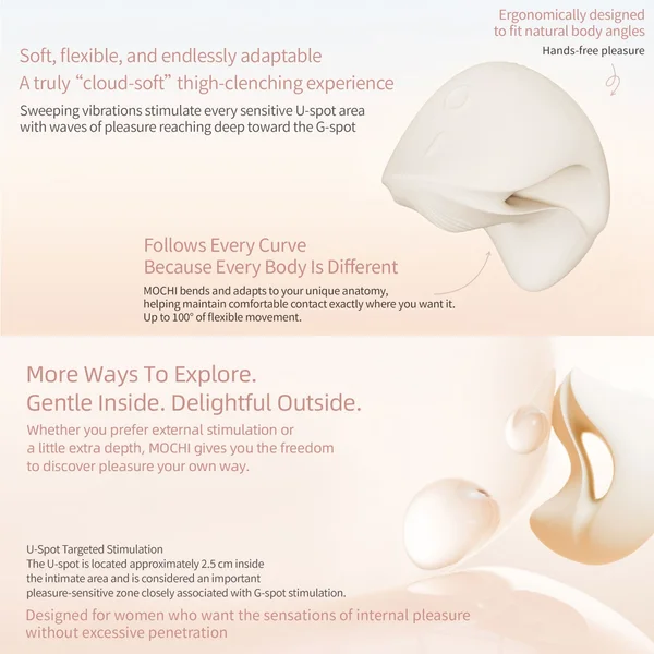 ZALO MOCHI Aurora Series Dual-Point Silicone Vibrating Massager — image 4 of 21