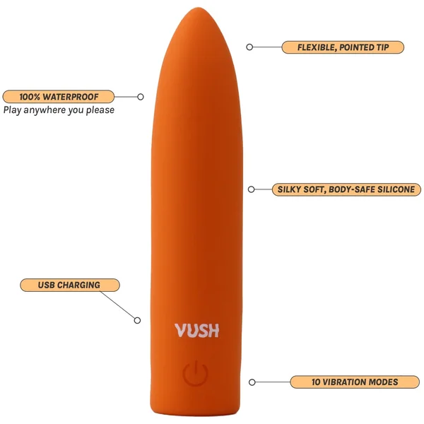 VUSH Essentials Bullet Silicone Waterproof Vibrator — image 5 of 9