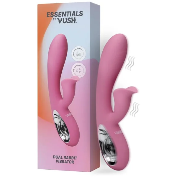 VUSH Essentials Dual Rabbit Silicone Waterproof Vibrator — image 8 of 8