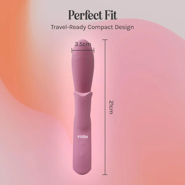 VUSH Essentials Dual Rabbit Silicone Waterproof Vibrator — image 6 of 8