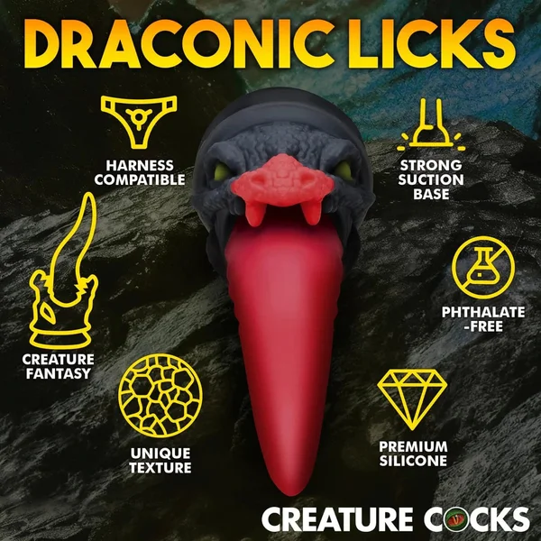 Creature Cocks Dragon Roar Silicone Dildo — image 10 of 12