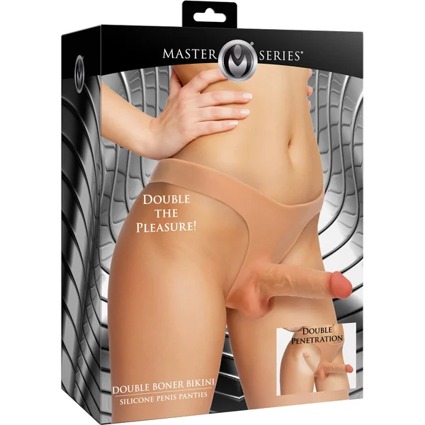 Master Series Double Boner Bikini Silicone Penis Panty — image 9 of 9
