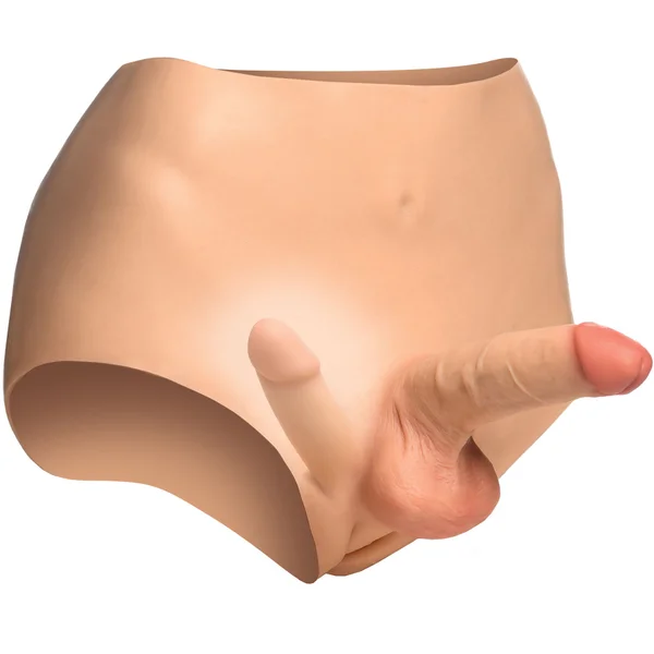 Master Series Double Boner Briefs Silicone Penis Panty — image 3 of 7