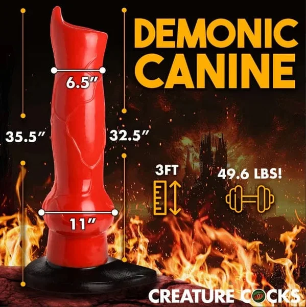 Creature Cocks Giant Hell-Hound Canine Dildo — image 8 of 9