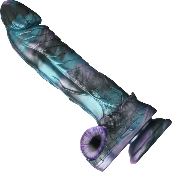 Astro Thrust 8" Thrusting & Vibrating Silicone Suction Cup Dildo With Remote By Creature Cocks — image 3 of 12