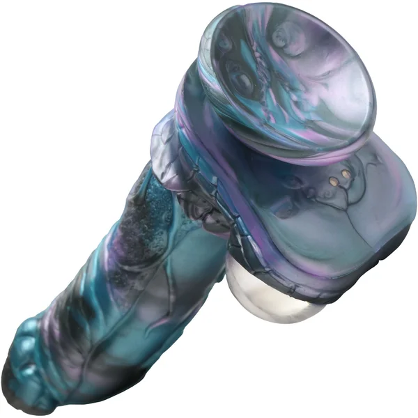 Astro Thrust 8" Thrusting & Vibrating Silicone Suction Cup Dildo With Remote By Creature Cocks — image 9 of 12