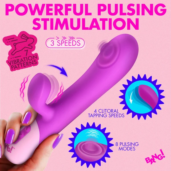 Bang! Clit Tapping & G-Spot Pulsing Rechargeable Rabbit Vibrator — image 6 of 11