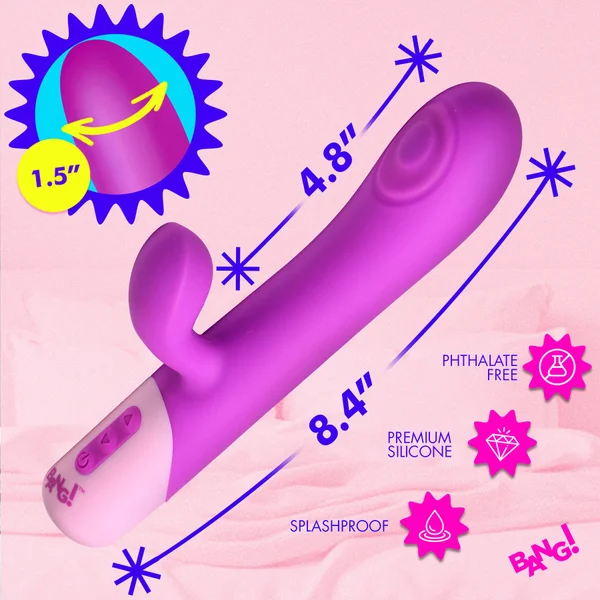 Bang! Clit Tapping & G-Spot Pulsing Rechargeable Rabbit Vibrator — image 10 of 11