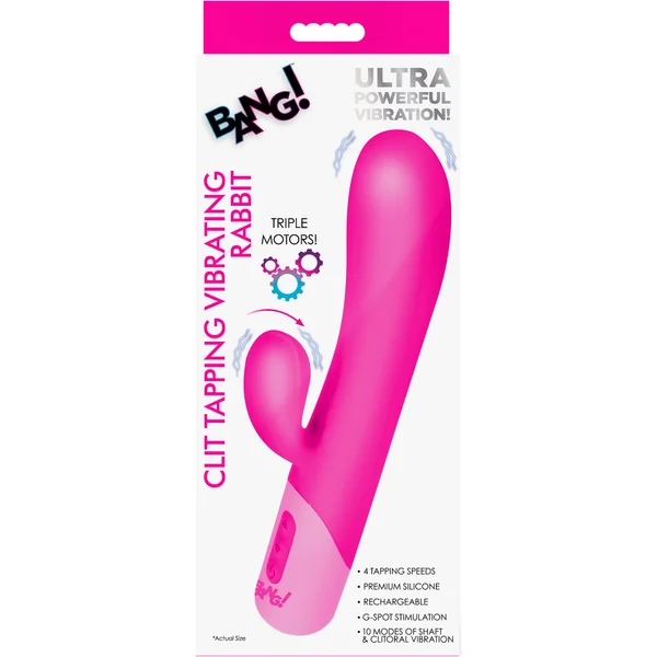 Bang! Clit Tapping Rechargeable Silicone Rabbit Vibrator — image 12 of 12