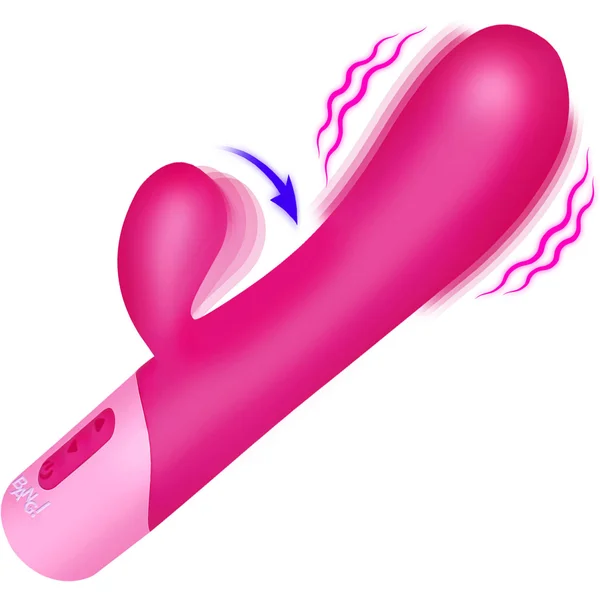 Bang! Clit Tapping Rechargeable Silicone Rabbit Vibrator — image 8 of 12
