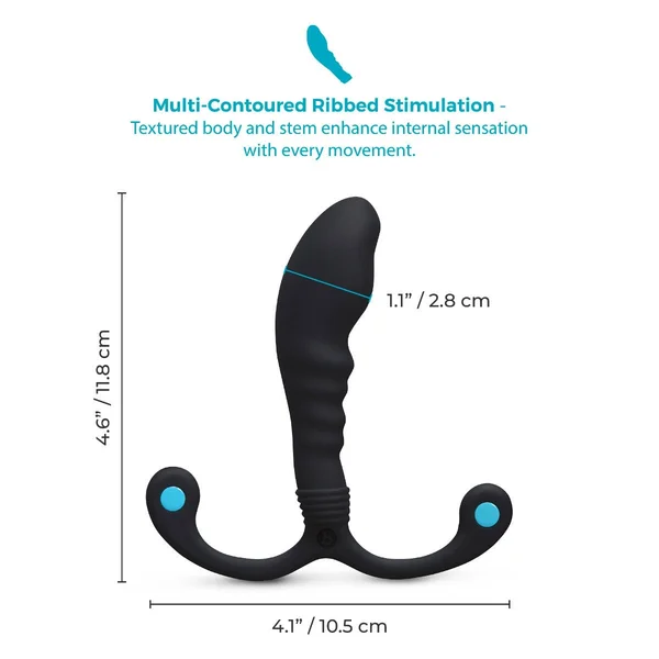 b-Vibe P-Spot Apex Bend Hands-Free Ridged Silicone Prostate Massager — image 15 of 17