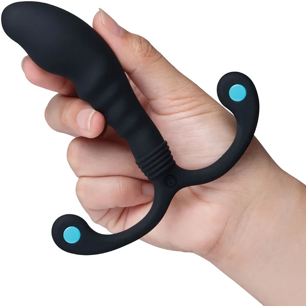 b-Vibe P-Spot Apex Bend Hands-Free Ridged Silicone Prostate Massager — image 3 of 17