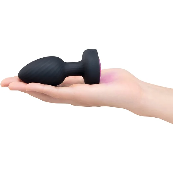 B-Vibe 3.5" Light-Up Vibrating & Rotating Silicone Butt Plug With Remote — image 5 of 14