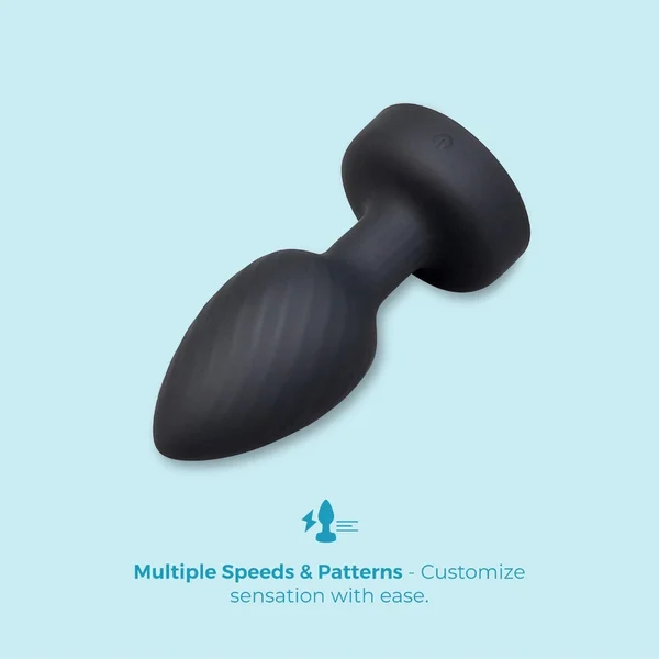 B-Vibe 3.5" Light-Up Vibrating & Rotating Silicone Butt Plug With Remote — image 8 of 14