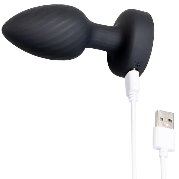 B-Vibe 3.5" Light-Up Vibrating & Rotating Silicone Butt Plug With Remote — image 12 of 14