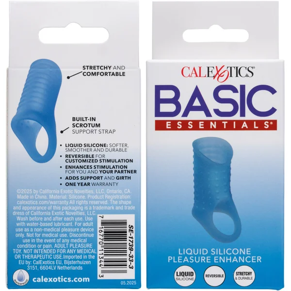 Basic Essentials® Liquid Silicone Pleasure Enhancer Penis Sleeve By CalExotics — image 6 of 6