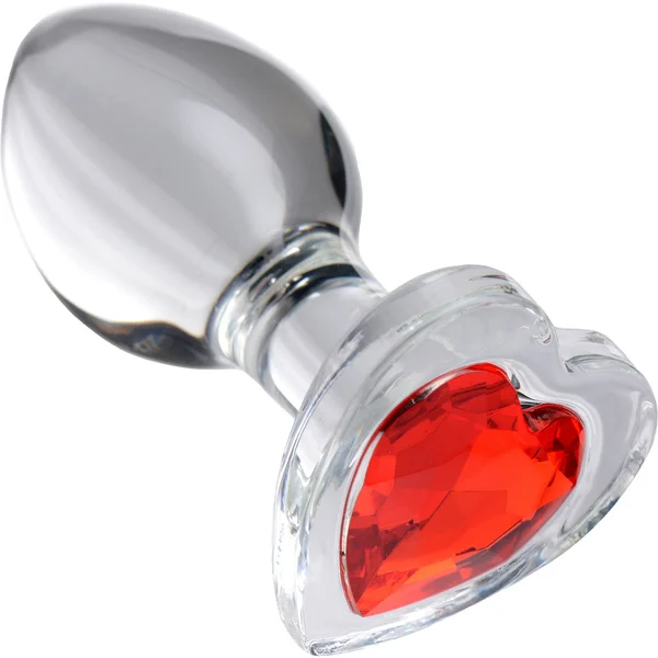 Booty Sparks Heart Gem Glass Anal Plug - Medium — image 2 of 6