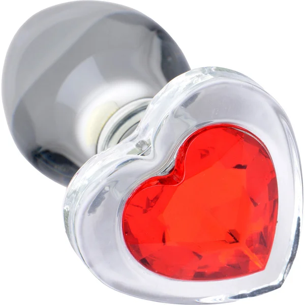 Booty Sparks Heart Gem Glass Anal Plug - Medium — image 4 of 6