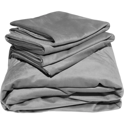 liberator liquid velvet sheet pillow covers queen size platinum