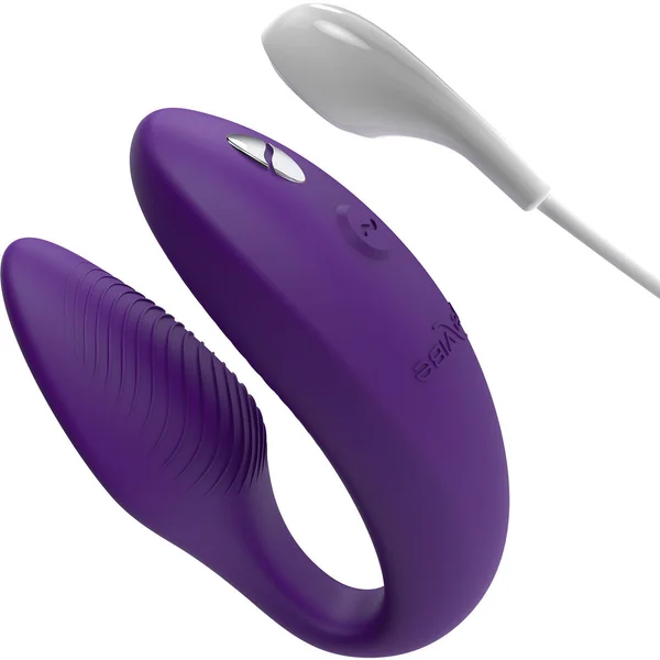We-Vibe Sync 2 Rechargeable Silicone Remote & App Controlled Couples Vibrator - Purple — image 7 of 13