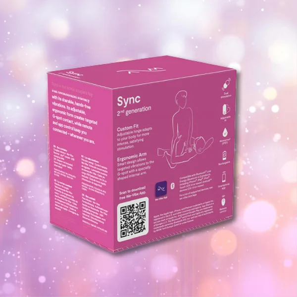 We-Vibe Sync 2 Couples Vibrator with App - Rose — image 13 of 15