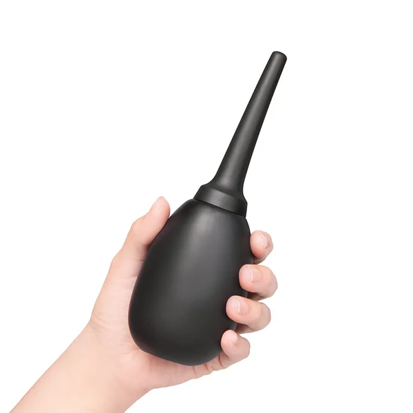 b-Vibe Flexible Silicone Anal Douche Black — image 3 of 8