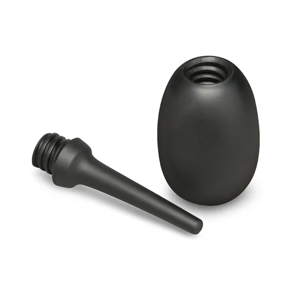b-Vibe Flexible Silicone Anal Douche Black — image 7 of 8