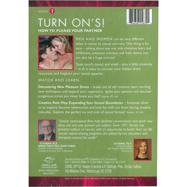 Sinclair Intimacy Institute Turn On's! - volume 2 DVD - red — image 2 of 2