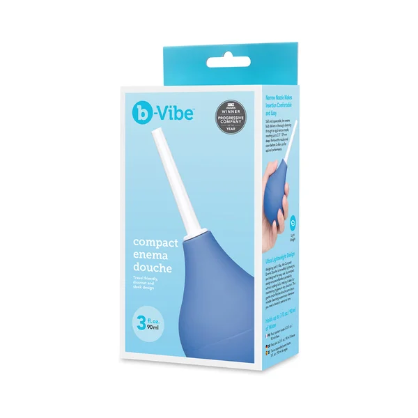 b-Vibe Compact Enema Douche Blue — image 2 of 8