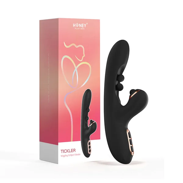 HPB Tickler Wiggling G-Spot Tap Clit Blk — image 2 of 2