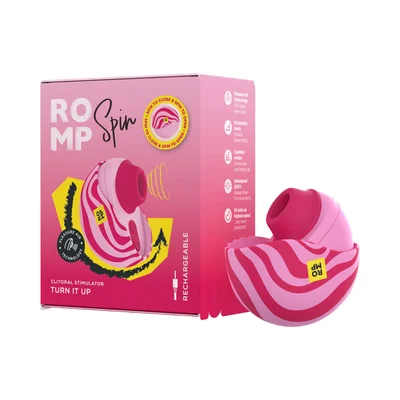 romp spin travel rechargeable clitoral stimulator