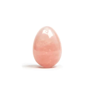 chakrubs heart yoni egg rose quartz drilled