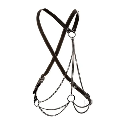 euphoria collection plus size multi chain harness black