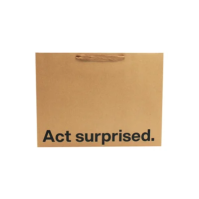 act surprised large gift bag