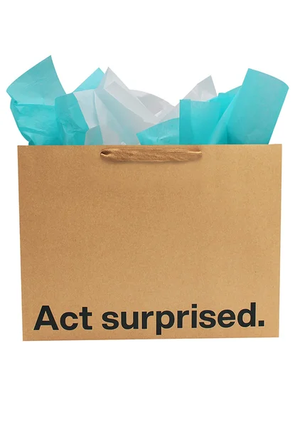 "Act Surprised" Large Gift Bag — image 2 of 3