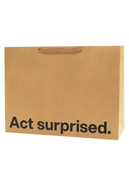 "Act Surprised" Large Gift Bag — image 3 of 3