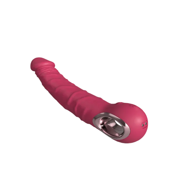9.5 Inch Veined Vibrating  Silicone Dildo - Deep, Lifelike Penetration! — image 10 of 14