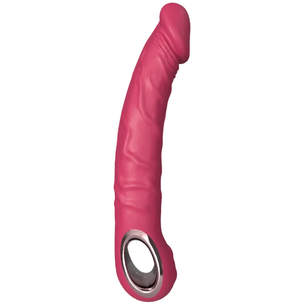 9.5 Inch Veined Vibrating  Silicone Dildo - Deep, Lifelike Penetration! — image 12 of 14