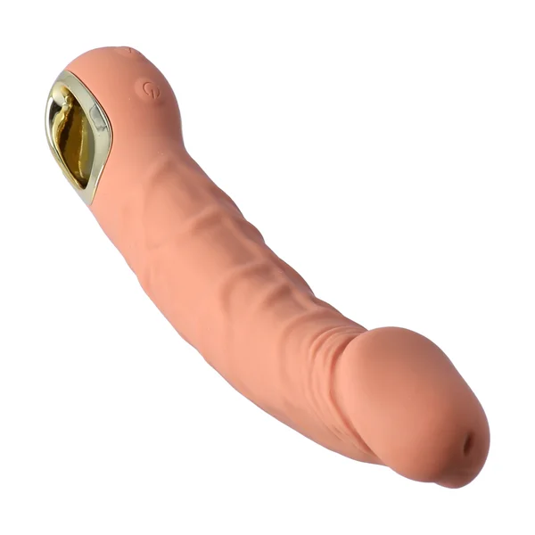 9.5 Inch Veined Vibrating  Silicone Dildo - Deep, Lifelike Penetration! — image 7 of 14