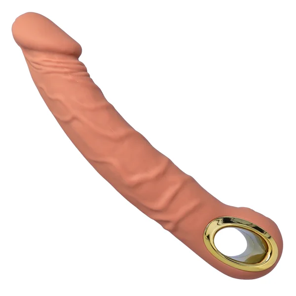 9.5 Inch Veined Vibrating  Silicone Dildo - Deep, Lifelike Penetration! — image 8 of 14