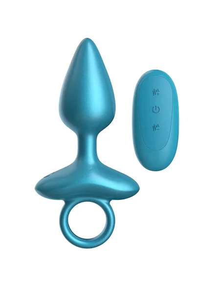 Luv Inc Cone Ring Silicone Vibrating Anal Plug — image 3 of 4