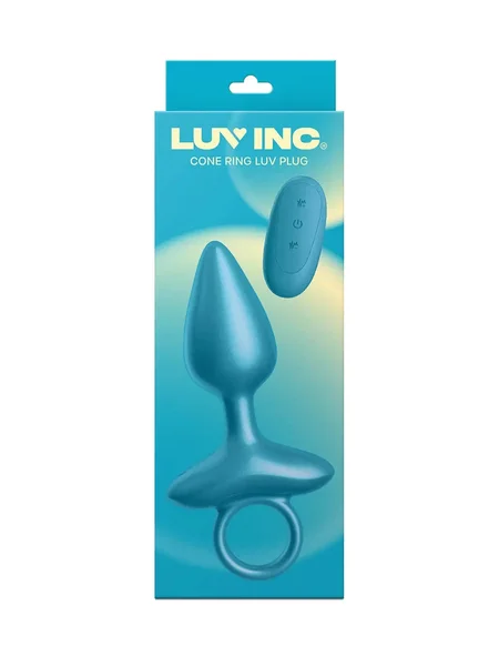 Luv Inc Cone Ring Silicone Vibrating Anal Plug — image 4 of 4